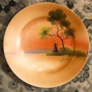 Noritake Decorative Hand Painted Antique Japanese Bread Plates With Gold Rim (5)